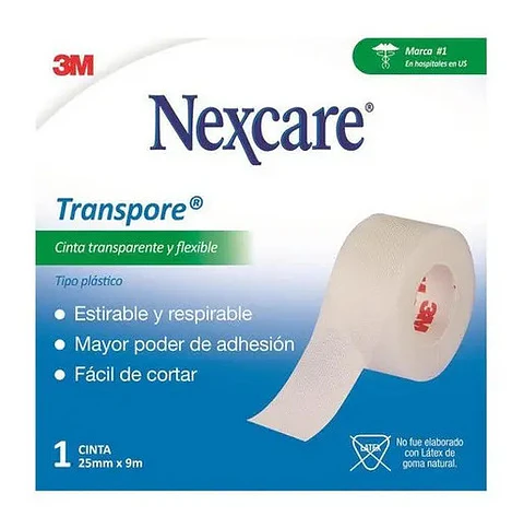 Transpore Cinta Adhesiva Nexcare 3M 22mm*9.1mts Nexcare