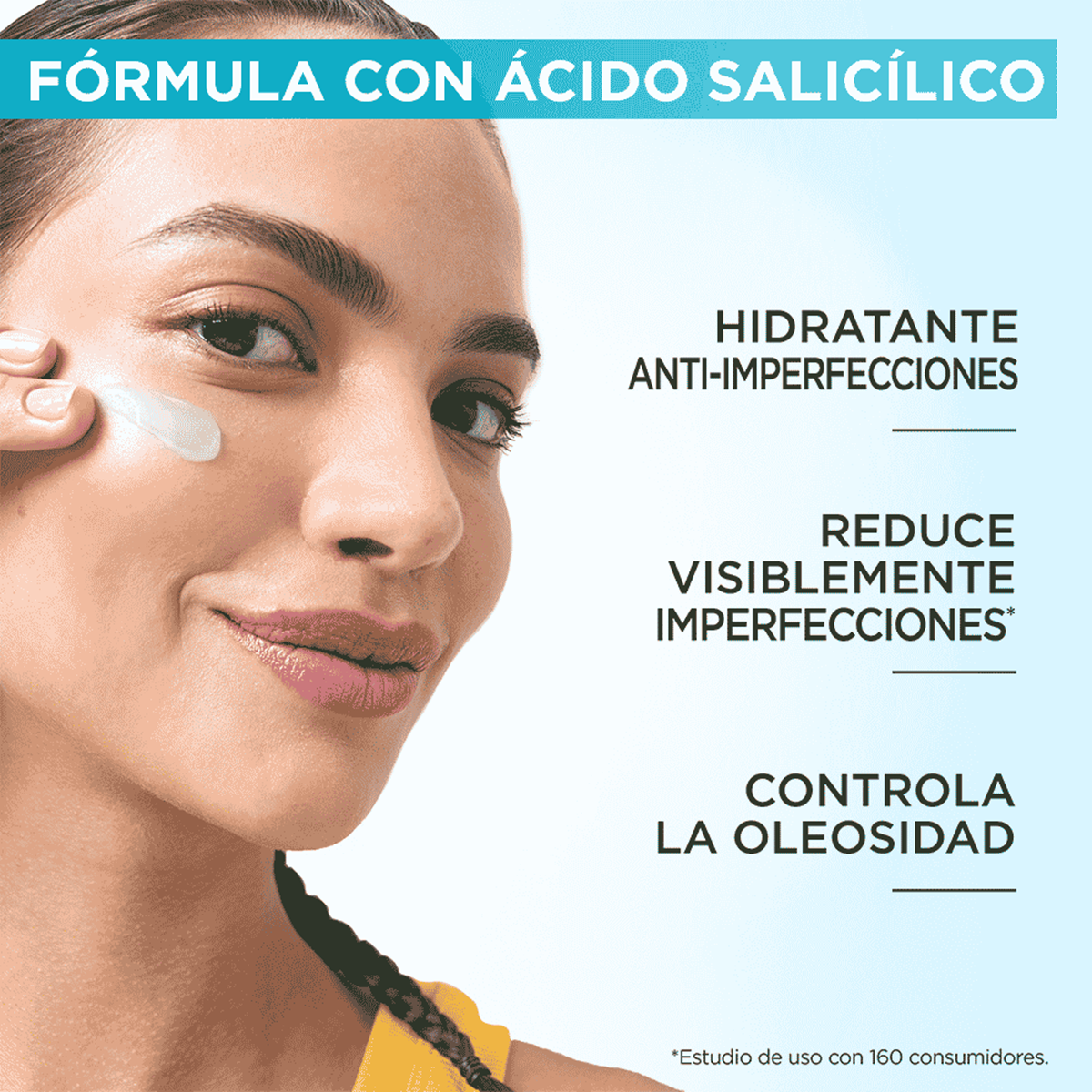 Hidratante Anti Imperfecciones Acido Salicilico Toque Seco 85gr Garnier 3