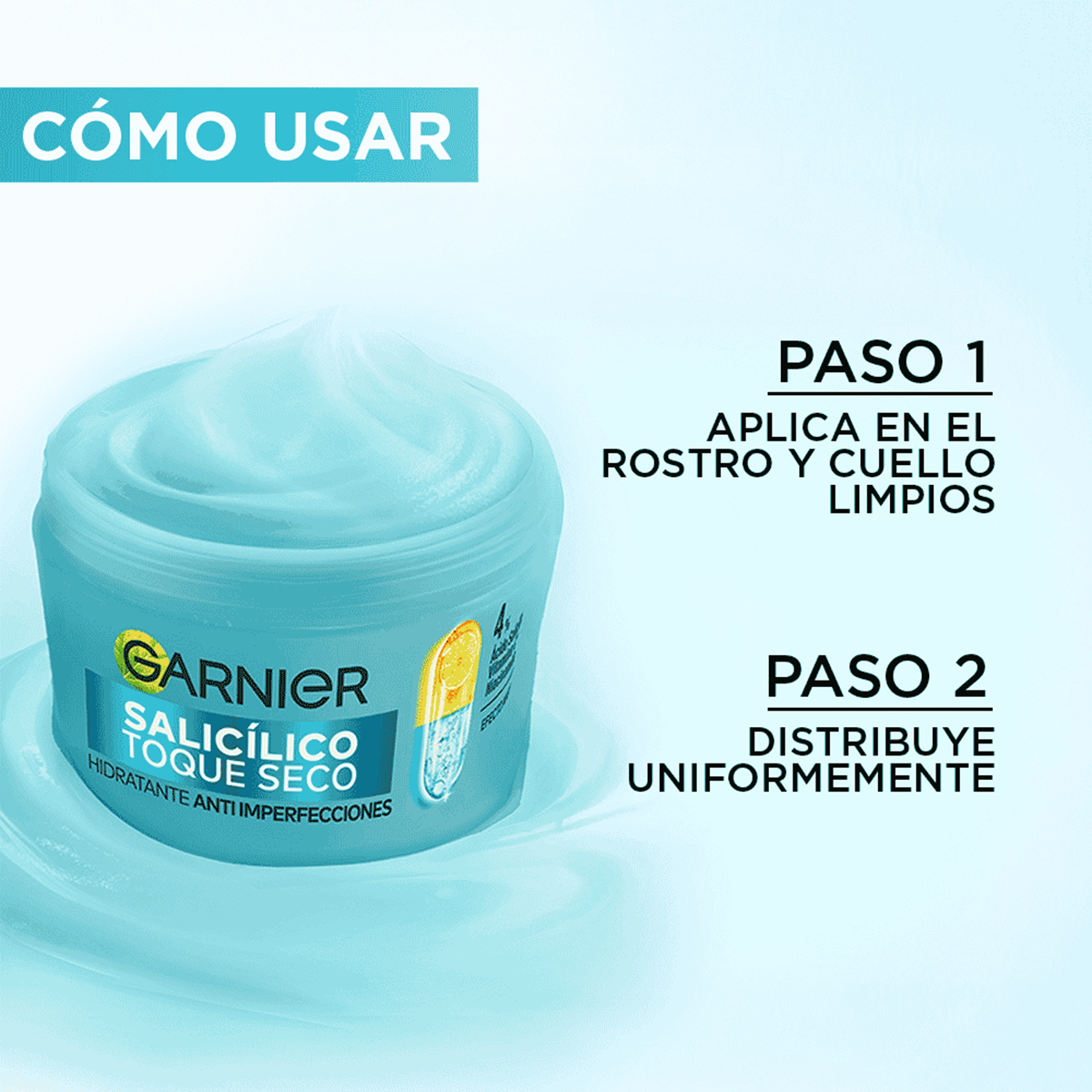 Hidratante Anti Imperfecciones Acido Salicilico Toque Seco 85gr Garnier 6