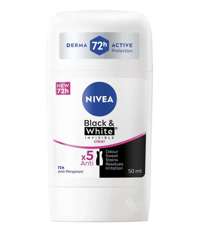 Desodorante en Barra Invisible Clear 72hrs 54gr Nivea 1