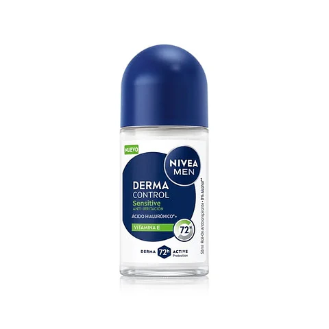 Nivea Men Desodorante Antitranspirante Sensitive Protect 72hrs Roll On 50 ml