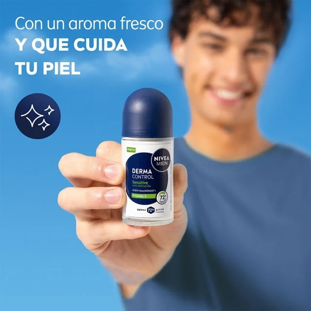 Nivea Men Desodorante Antitranspirante Sensitive Protect 72hrs Roll On 50 ml 5