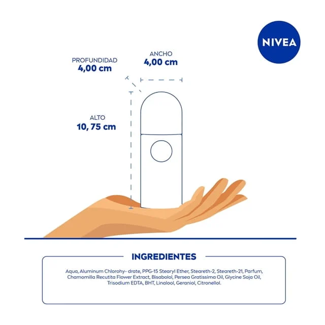 Nivea Men Desodorante Antitranspirante Sensitive Protect 72hrs Roll On 50 ml 6