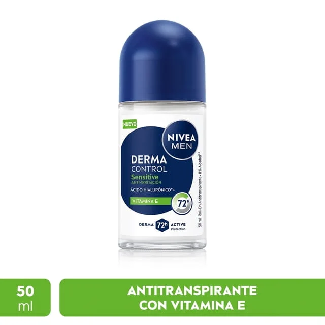 Nivea Men Desodorante Antitranspirante Sensitive Protect 72hrs Roll On 50 ml 2