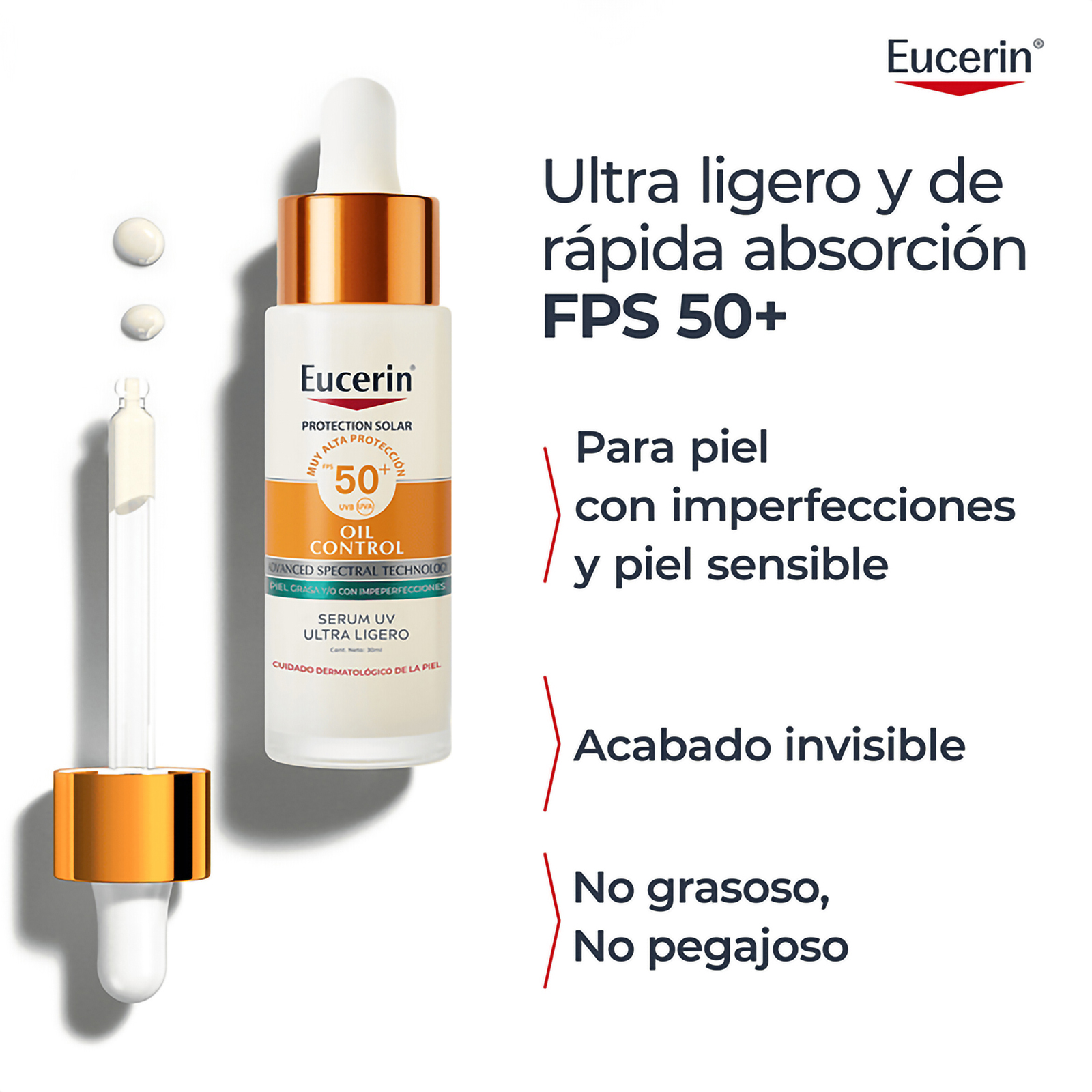 Serum UV Oil Control FPS50 30ml Eucerin  5