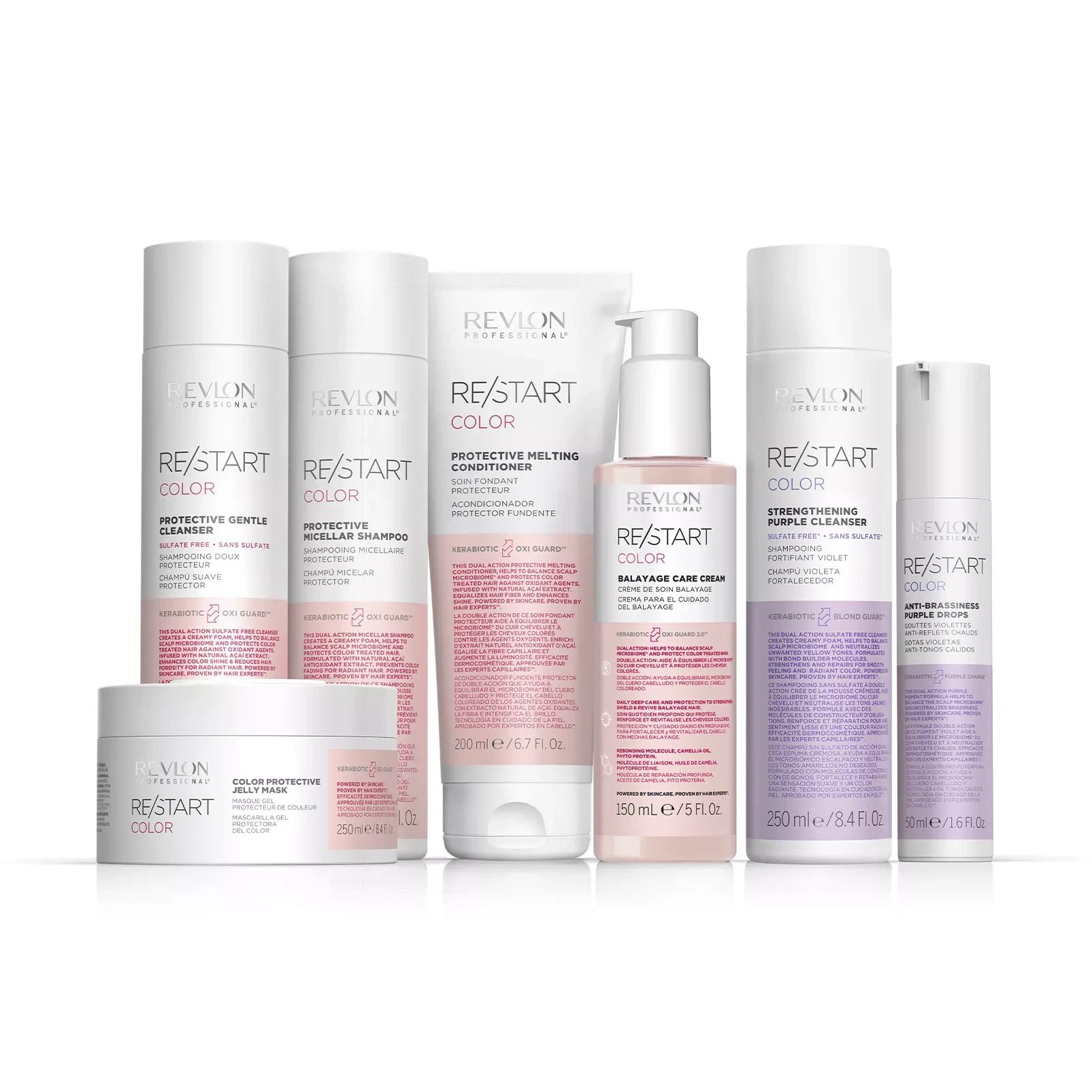 Shampoo Color Protective Gentle RESTART 1Lt Professional Revlon 3