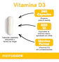 Vitamina D3 800ui 240 Cápsulas Vegetales Nutracore (2 X 120) - Miniatura 3