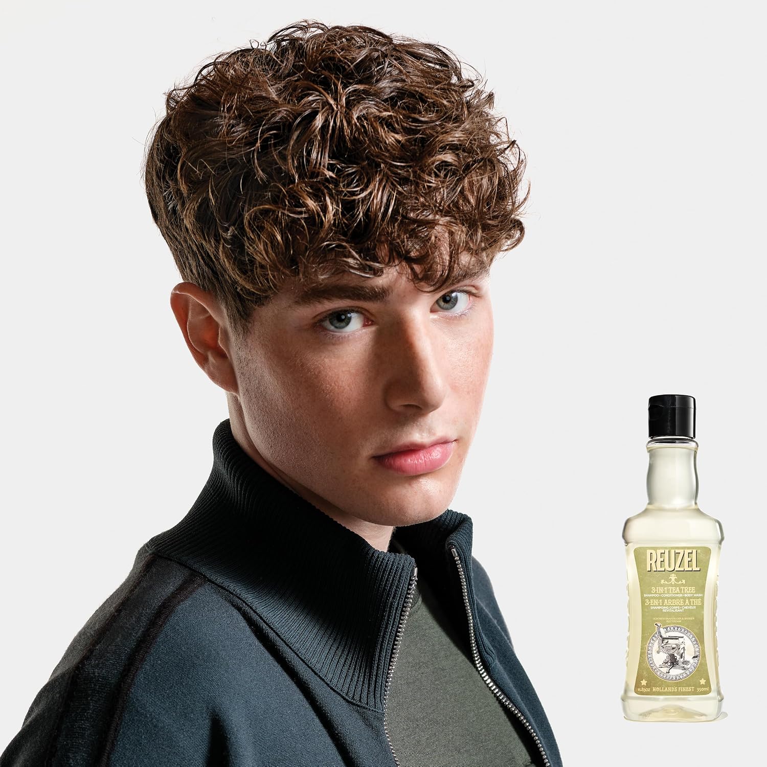 Shampoo 3en1 Arbol de Te 350ml Reuzel  3