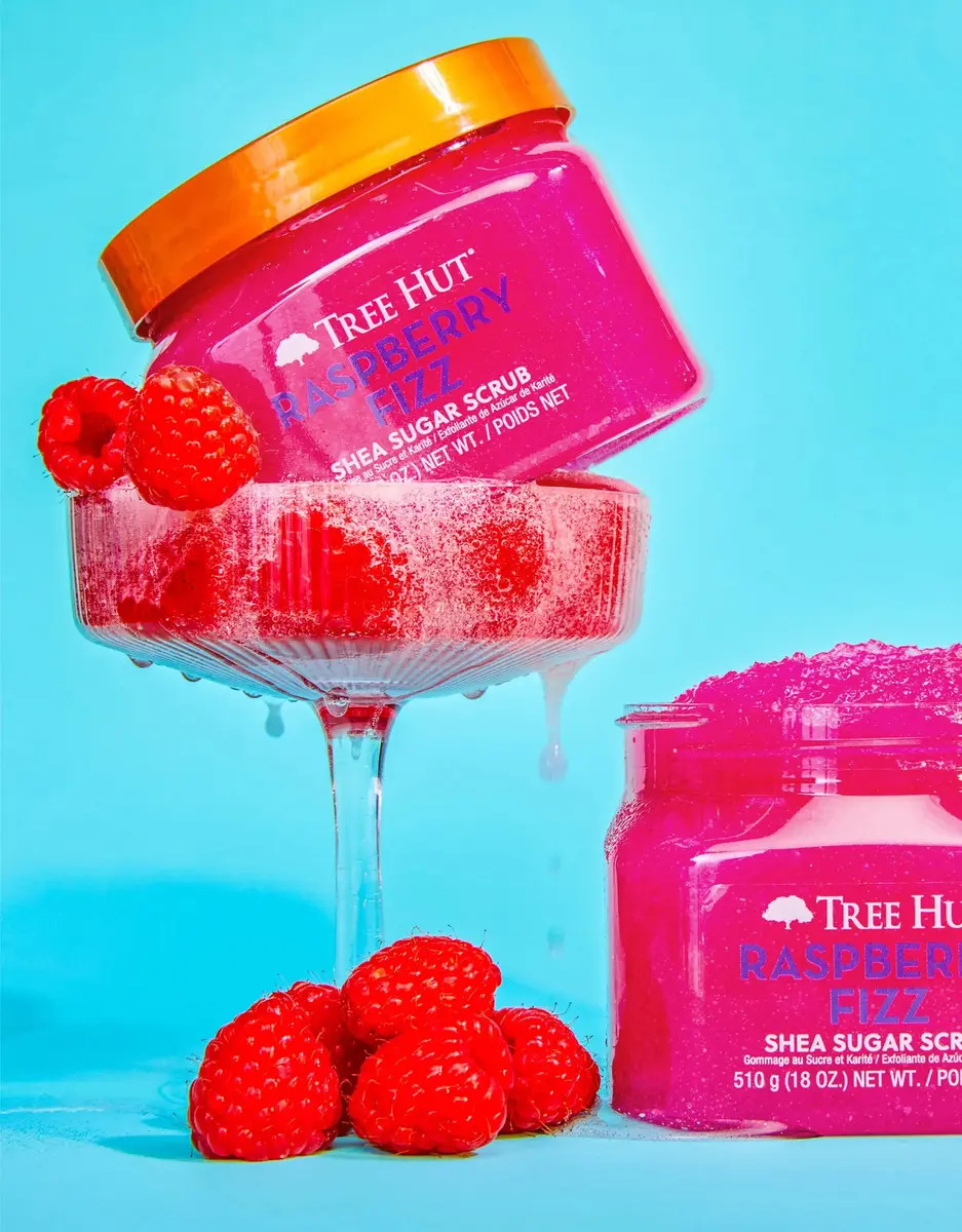 Exfoliante de Azucar de Karite Raspberry Fizz 510g Tree Hut 5