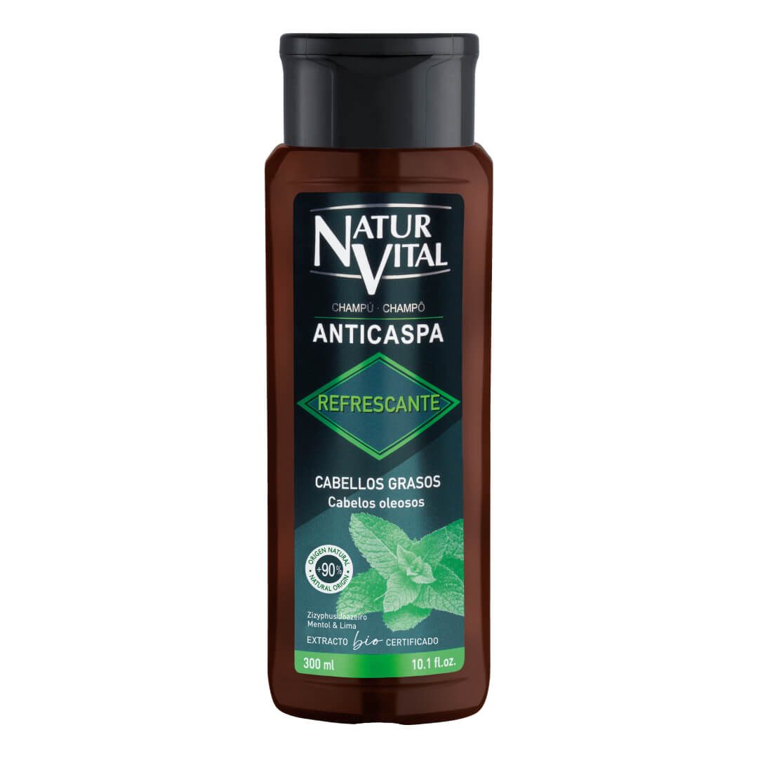 Shampoo Anticaspa Men Refrescante 300ml Natur Vital 6