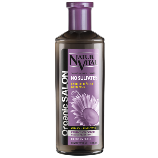 Shampoo No Sulfates Cabello Teñido Proteccion Color 300ml Natur Vital 1