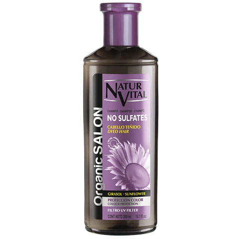 Shampoo No Sulfates Cabello Teñido Proteccion Color 300ml Natur Vital