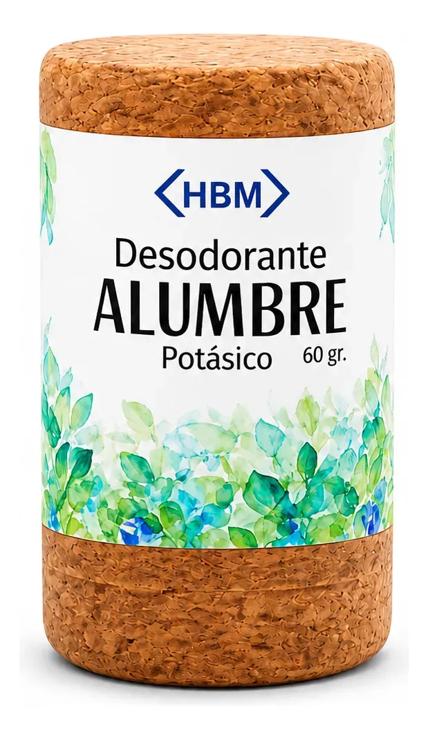 Desodorante Alumbre Sin Fragancia - Unidad 60 G Hbm 1