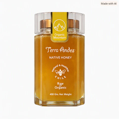 Miel Organic Mountain Native Honey 400gr Edicion de Lujo Terra Andes