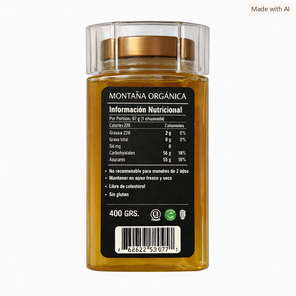 Miel Organic Mountain Native Honey 400gr Edicion de Lujo Terra Andes 3