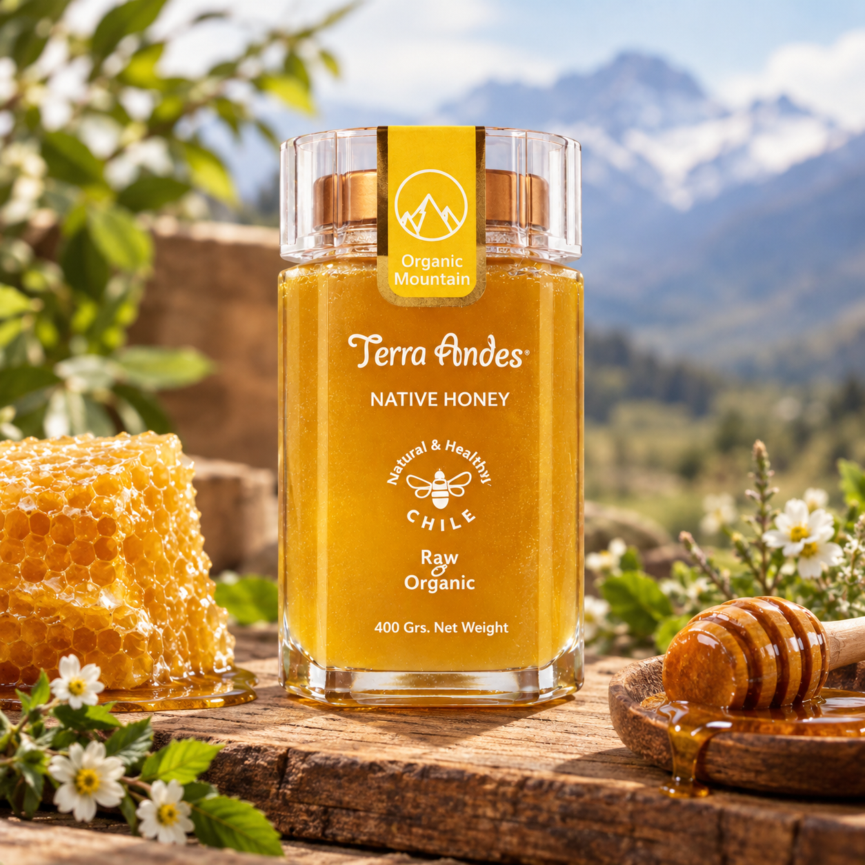 Miel Organic Mountain Native Honey 400gr Edicion de Lujo Terra Andes 2