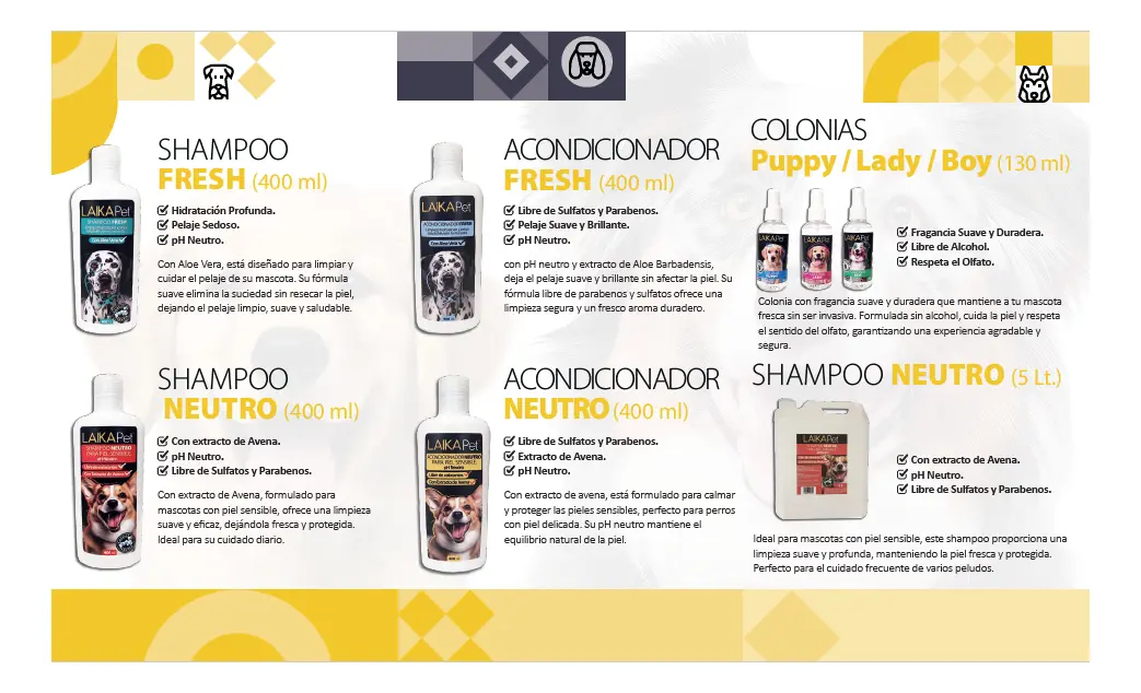 Acondicionador Para Piel Sensible PH Neutro 400ml Laika Pet 3