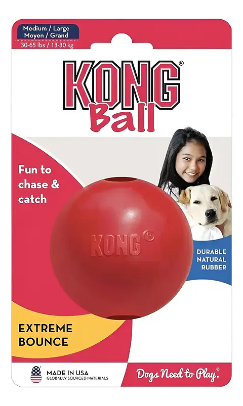 Kong Ball M/L 13-30 Kg Color Rojo