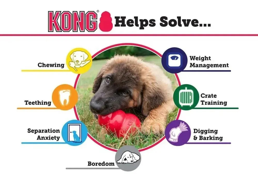Kong Ball M/L 13-30 Kg Color Rojo 2