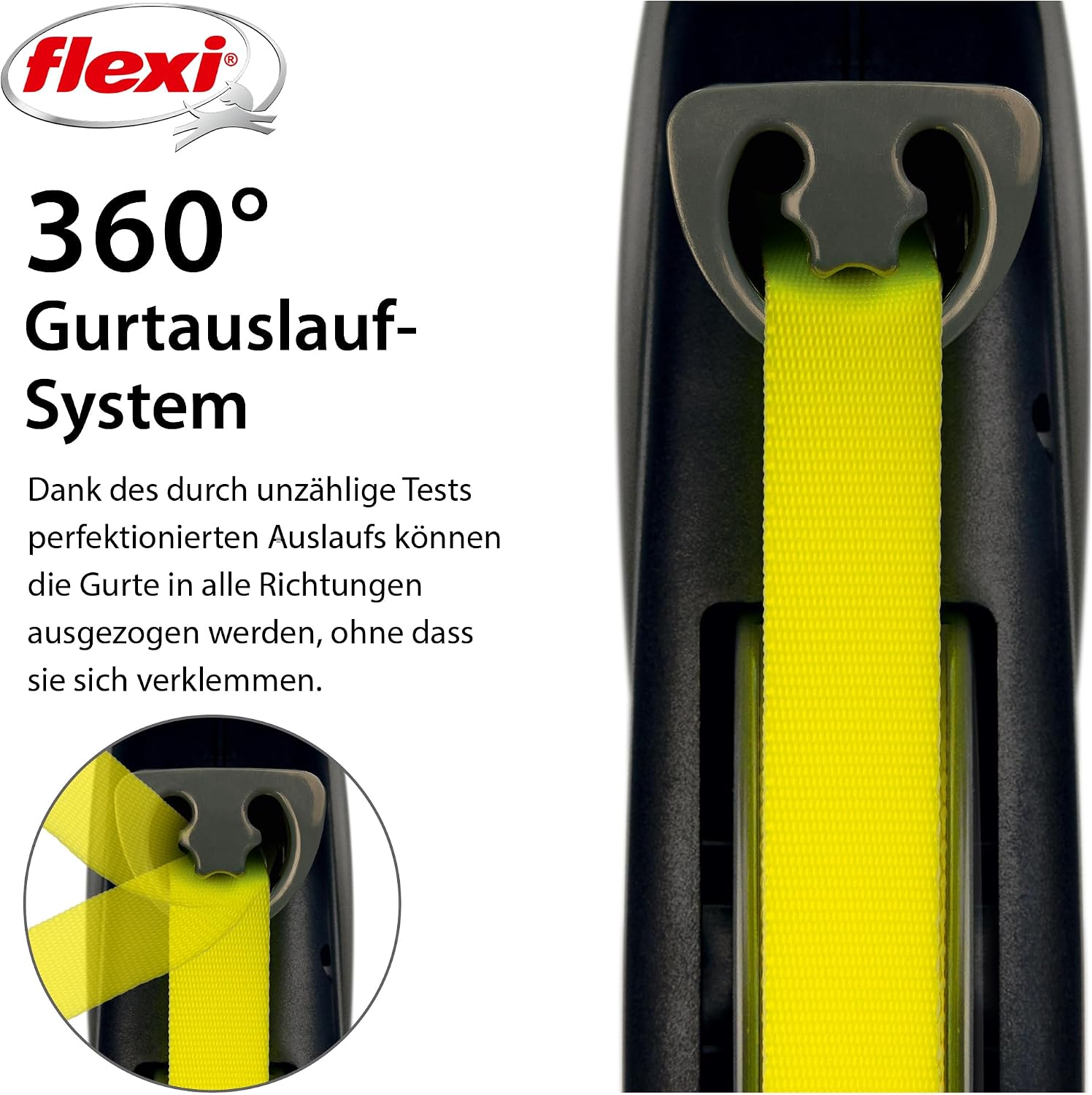 Correa Flexi Giant Professional 10m 50kg Retractil Negra 3
