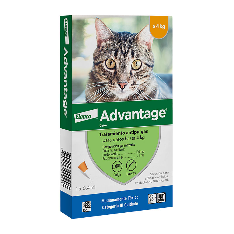 Advantage Para Gatos Hasta 4kg Elanco 1