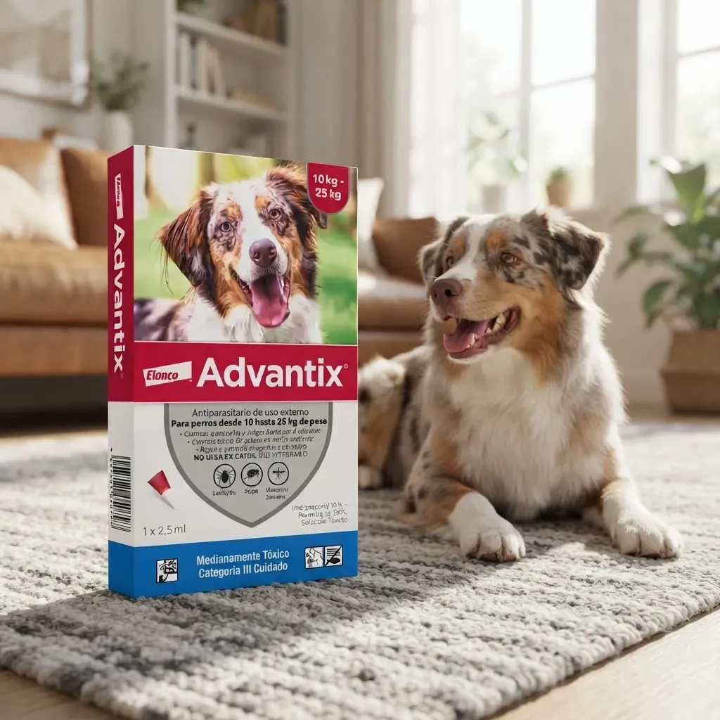 Advantix Pipeta antipulgas Para Perros de 10-25kg Elanco 2