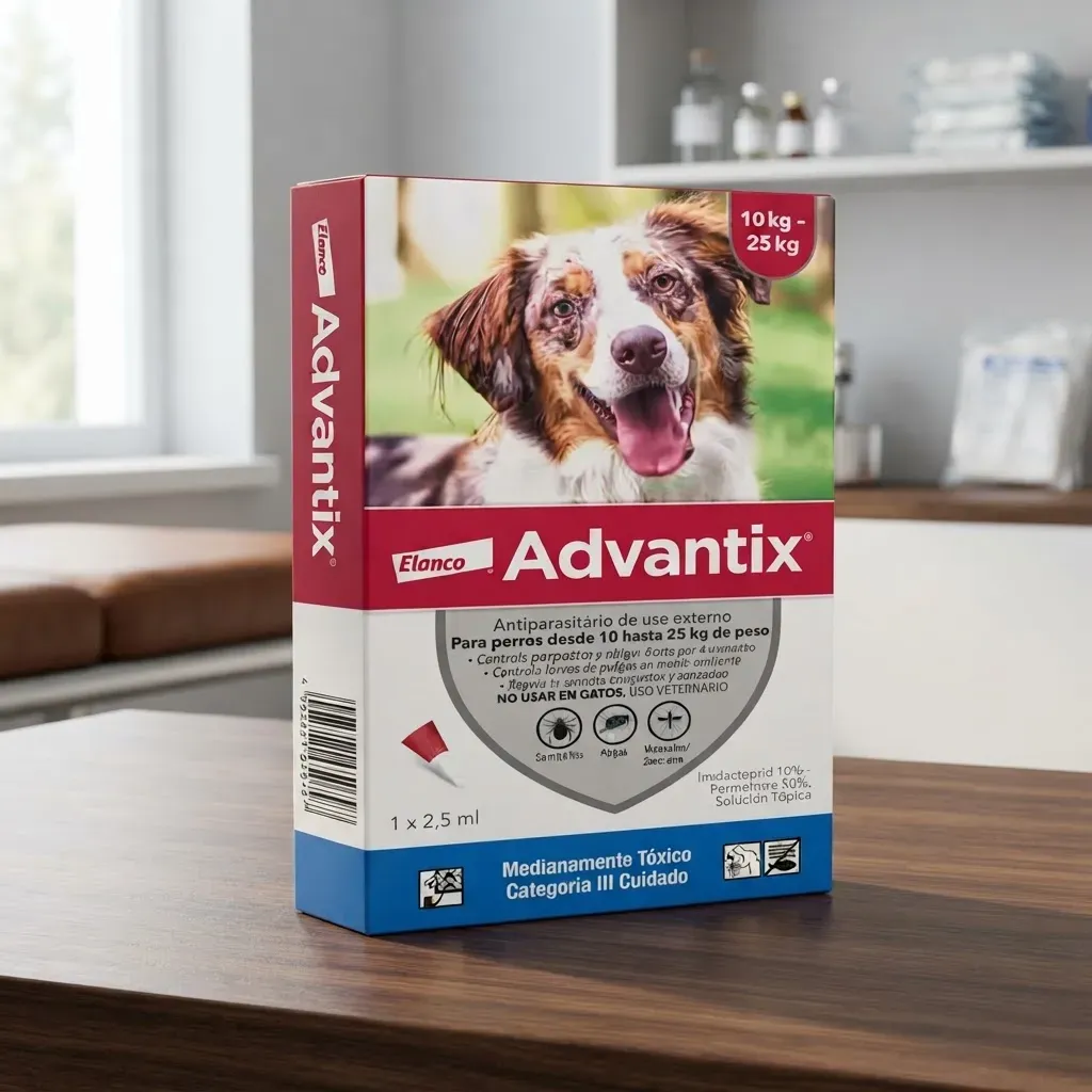 Advantix Pipeta antipulgas Para Perros de 10-25kg Elanco 3