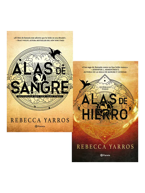 PACK EMPÍREO ALAS DE SANGRE + ALAS DE HIERRO. REBECCA YARROS