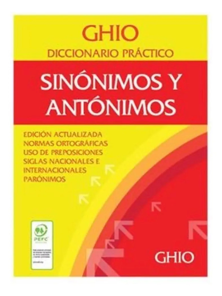 GHIO DICCIONARIO PRÁCTICO - SINÓNIMOS Y ANTÓNIMOS 1