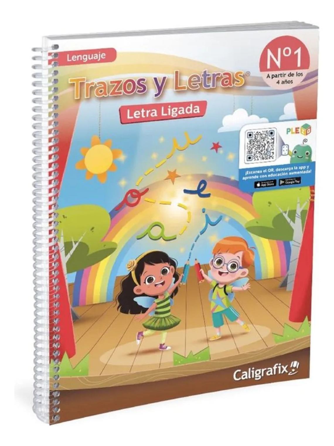 TRAZOS Y LETRAS 1 LETRA LIGADA 4 AÑOS -  NUEVA EDICIÓN 2026  1