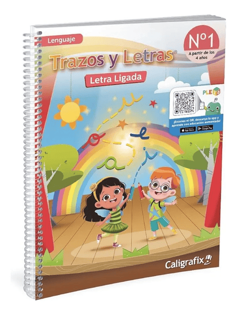 TRAZOS Y LETRAS 1 LETRA LIGADA 4 AÑOS -  NUEVA EDICIÓN 2026 