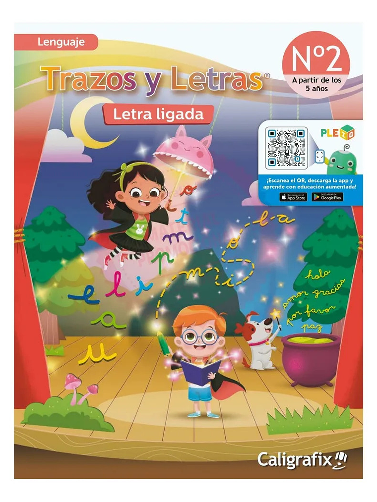 TRAZOS Y LETRAS 2 LETRA LIGADA 5 AÑOS -  NUEVA EDICIÓN 2026  1