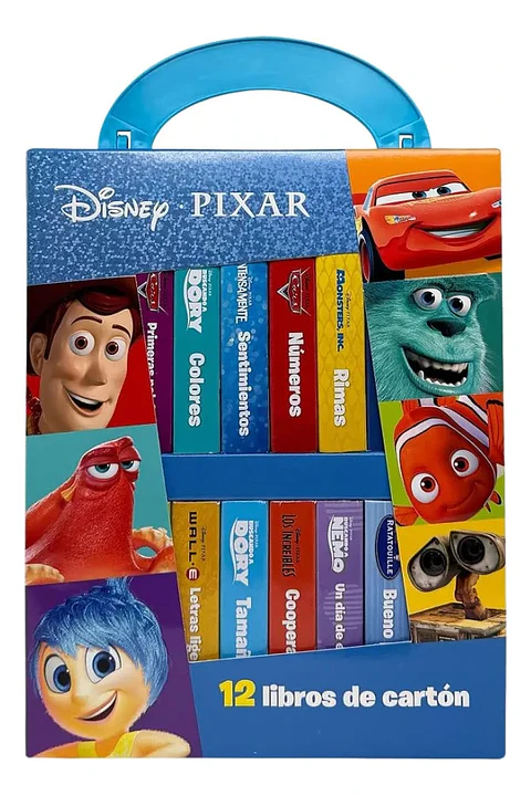 Estuche Disney Pixar: Biblioteca de 12 Libros de Cartón