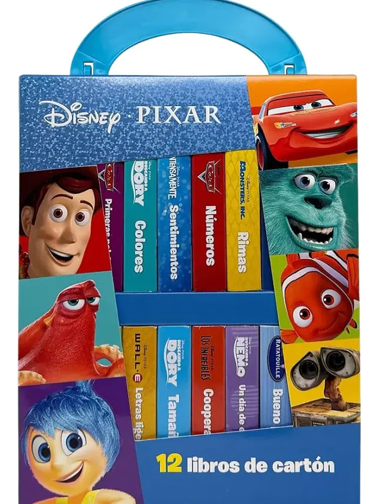 Estuche Disney Pixar: Biblioteca de 12 Libros de Cartón 1