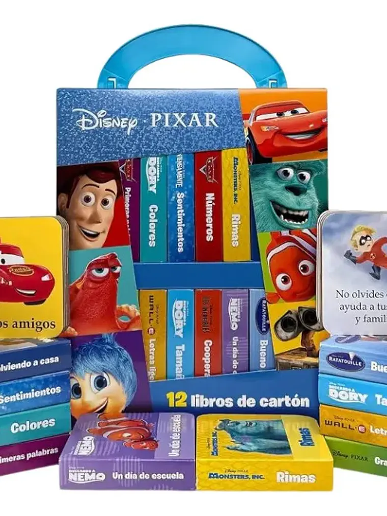 Estuche Disney Pixar: Biblioteca de 12 Libros de Cartón 2