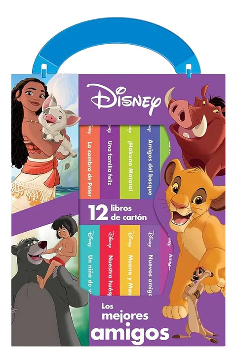 Estuche Disney Los Mejores Amigos 12 Libros de Cartón
