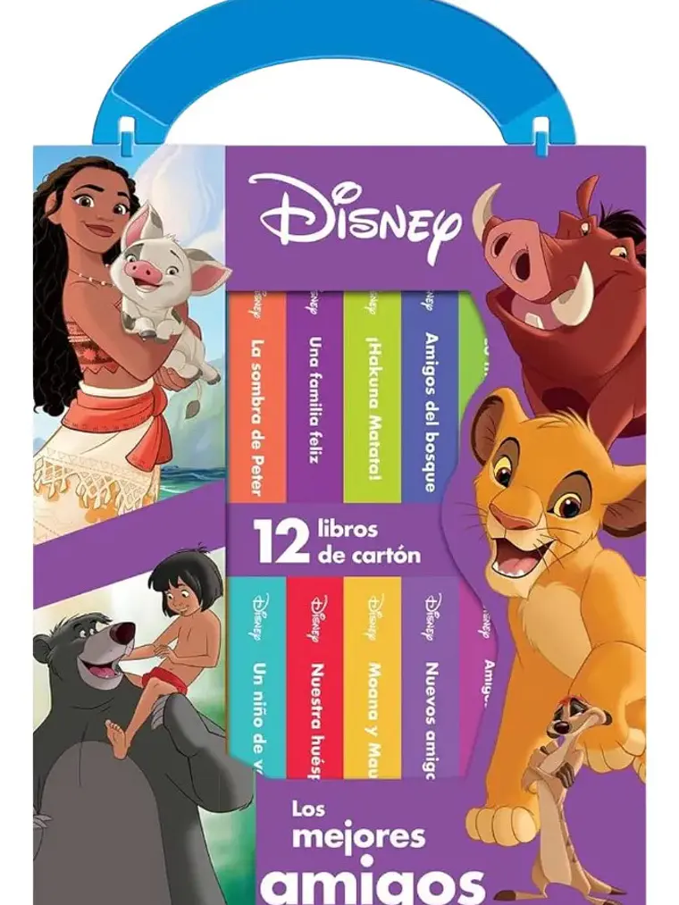 Estuche Disney Los Mejores Amigos 12 Libros de Cartón 1