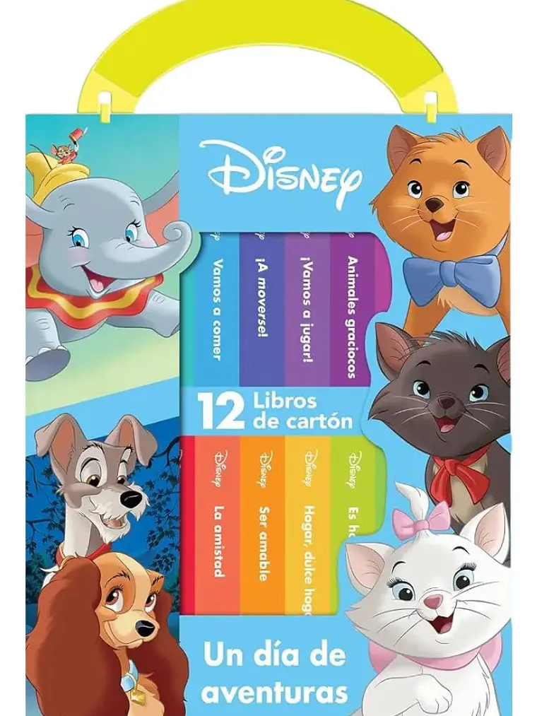 Estuche Disney Un Día de Aventuras 12 Mini Libros de Cartón 1