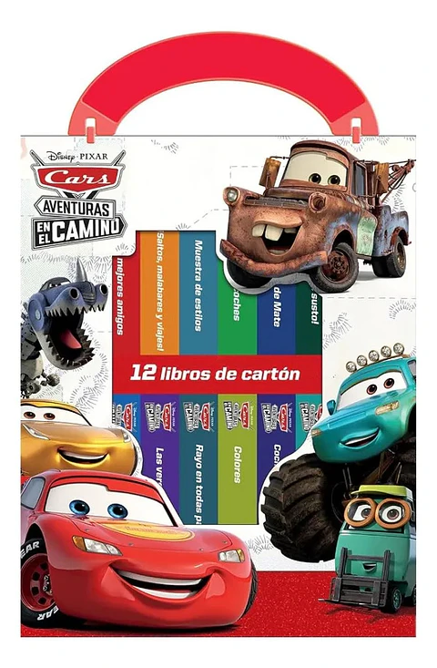 Estuche Cars Aventuras en el Camino 12 Libros de Cartón