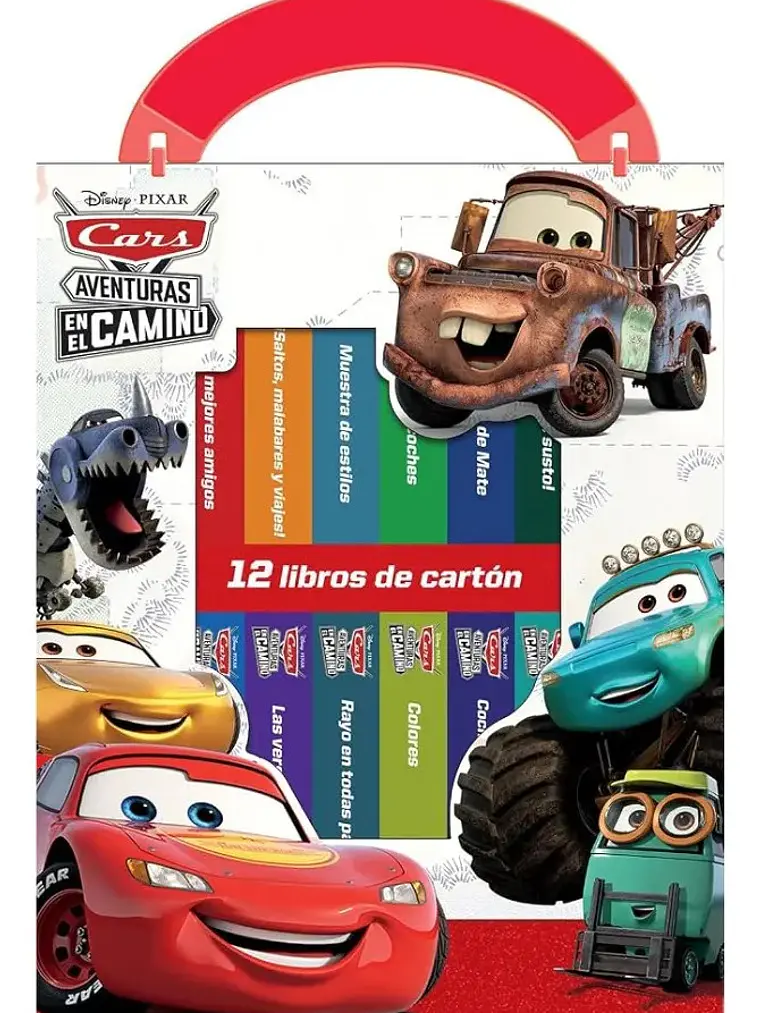 Estuche Cars Aventuras en el Camino 12 Libros de Cartón 1