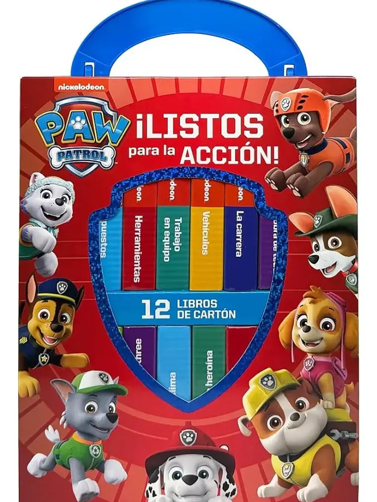 Estuche Paw Patrol Listos para la Acción 12 Libros de Cartón 1