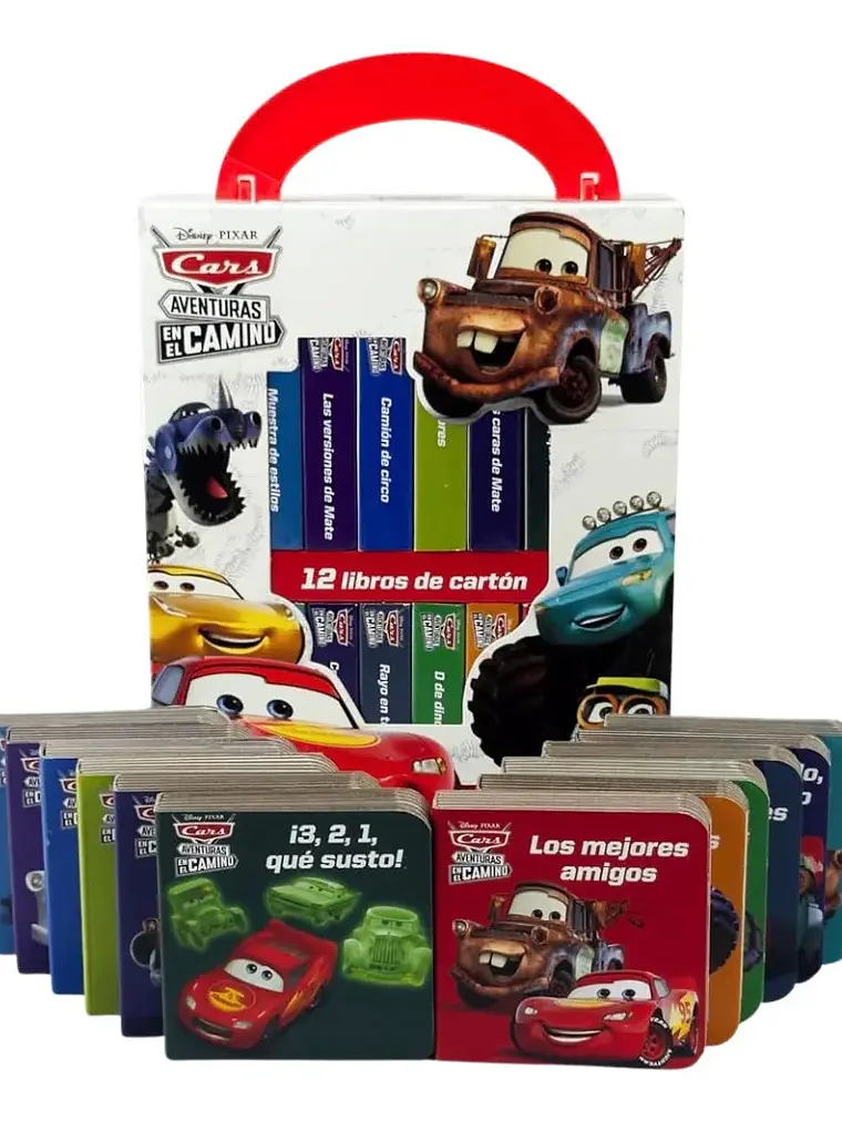 Estuche Cars Aventuras en el Camino 12 Libros de Cartón 2