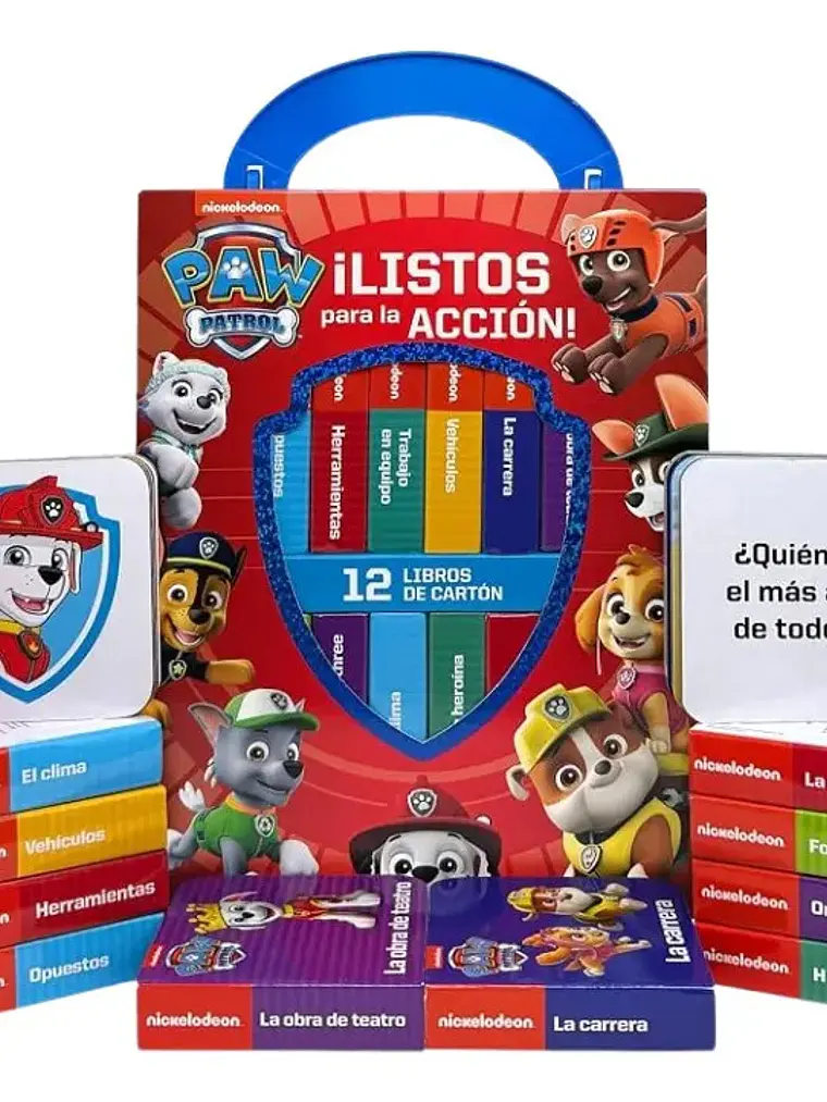 Estuche Paw Patrol Listos para la Acción 12 Libros de Cartón 2