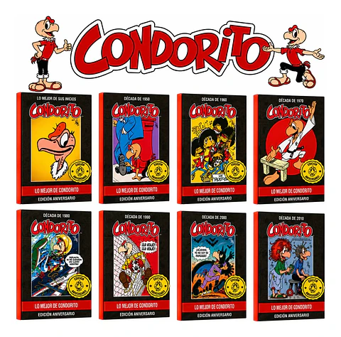 Colección Condorito Aniversario 8 Tomos - Pepo Tapa Dura