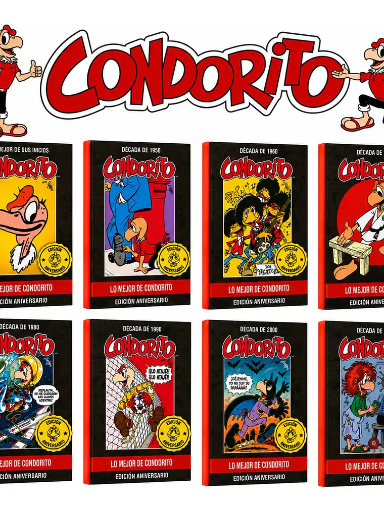 Colección Condorito Aniversario 8 Tomos - Pepo Tapa Dura 1