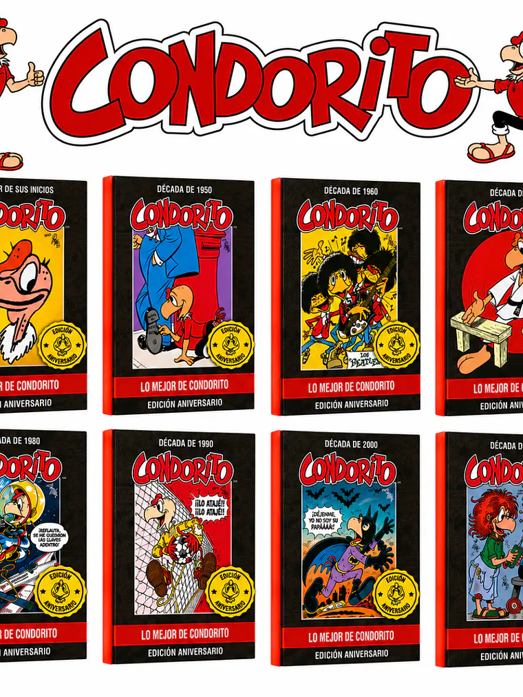 Colección Condorito Aniversario 8 Tomos - Pepo Tapa Dura 1