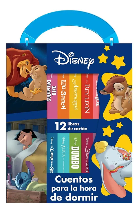 Estuche Disney Cuentos para Dormir - 12 Libros de Cartón