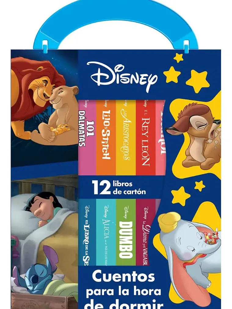 Estuche Disney Cuentos para Dormir - 12 Libros de Cartón 1