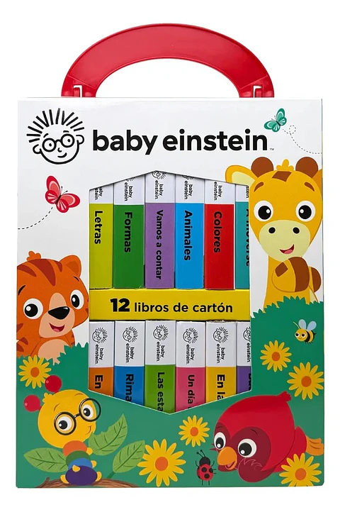 Estuche Baby Einstein Mi Primera Biblioteca 12 Libros Cartón