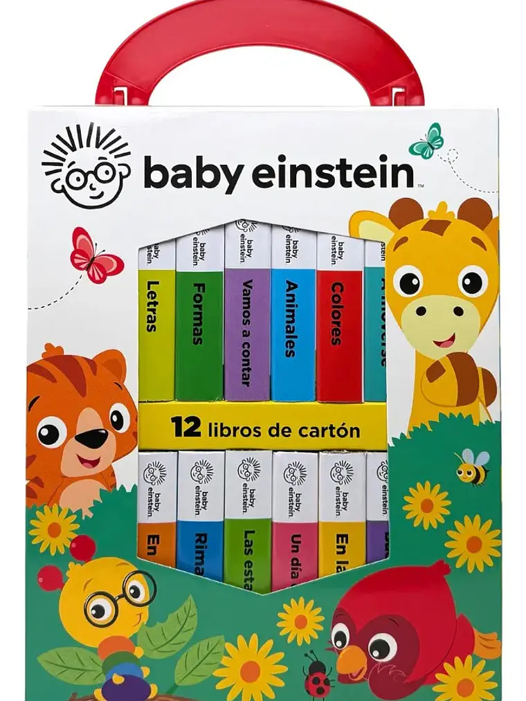 Estuche Baby Einstein Mi Primera Biblioteca 12 Libros Cartón 1